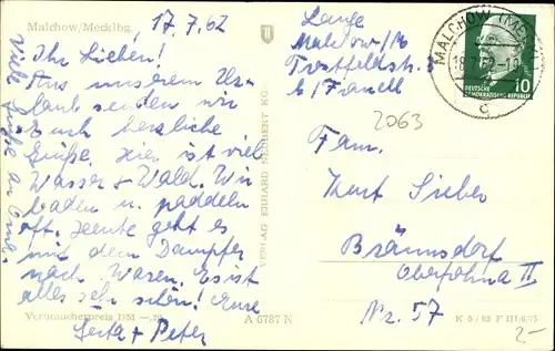 Ak Malchow in Mecklenburg, Panorama