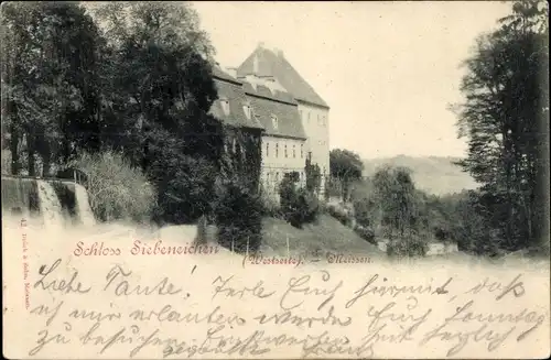 Ak Siebeneichen Meißen an der Elbe, Schloss Siebeneichen