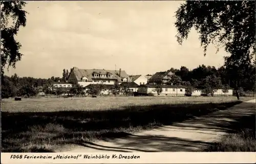 Ak Weinböhla in Sachsen, Blick auf das FDGB Erholungsheim Heidehof