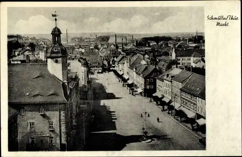 Ak Schmölln Thüringen, Markt, Rathausturm