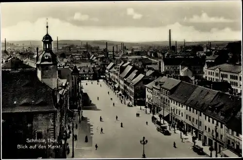 Ak Schmölln in Thüringen, Blick auf den Markt