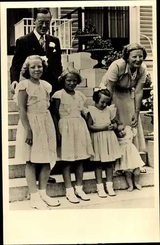 Ak Soestdijk, Verjaardag Prinses Irene 1948, Beatrix, Juliana der Niederlande, Bernhard