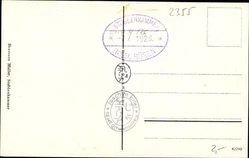 Ak Stubbenkammer Sassnitz Rügen, Der Königsstuhl, Steg