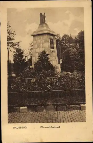 Ak Radeberg in Sachsen, Bismarckdenkmal