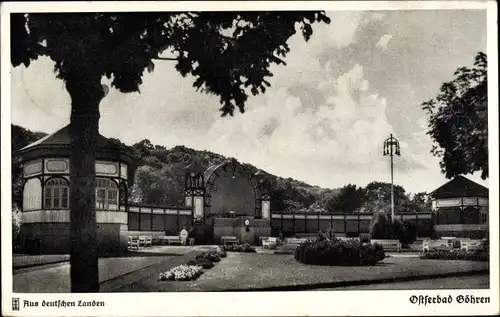 Ak Ostseebad Göhren auf Rügen, Anlagen am Konzertplatz