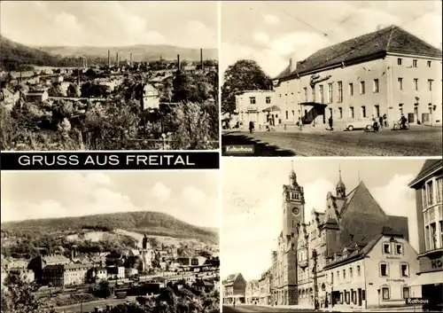 Ak Freital in Sachsen, Kulturhaus, Rathaus, Kirche