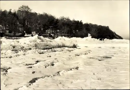 Ak Ostseebad Bansin Heringsdorf auf Usedom, Eisfelder am Langenberg
