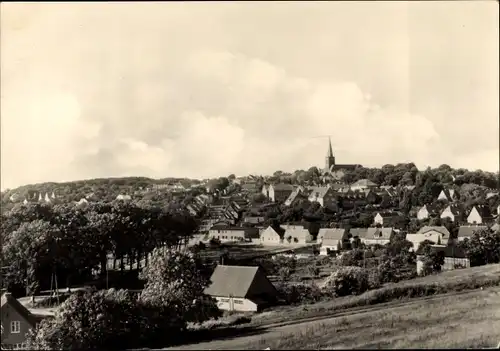 Ak Bergen auf der Insel Rügen, Blick zur Stadt