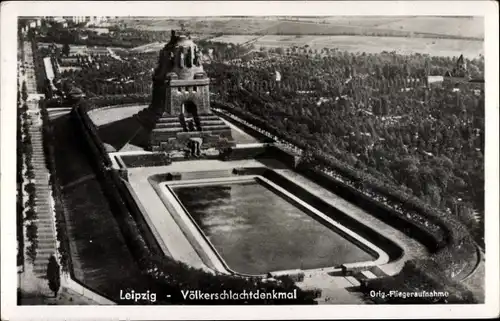 Ak Leipzig, Völkerschlachtdenkmal, Fliegeraufnahme