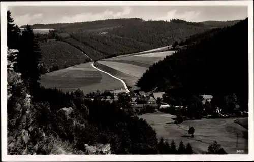 Ak Klettigshammer Wurzbach in Thüringen, Im Sormitzgrund, Panorama