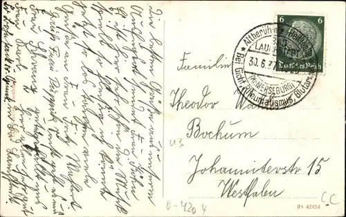 Ak Bad Lauchstädt Saalekreis, Theater und Promenade