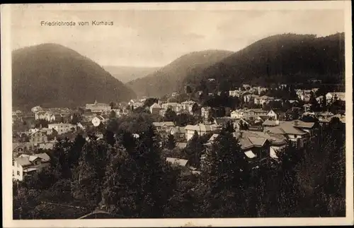 Ak Friedrichroda im Thüringer Wald, Blick vom Kurhaus, Panorama