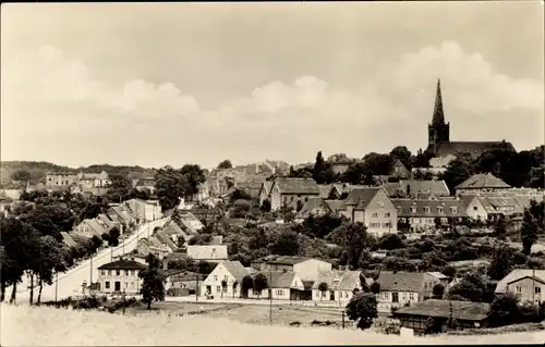 Ak Bergen auf der Insel Rügen, Blick auf den Ort