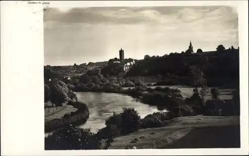 Ak Schönburg an der Saale Burgenlandkreis, Teilansicht