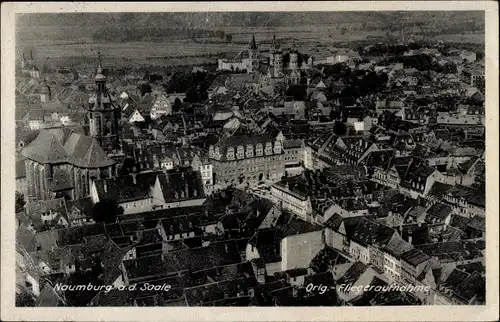 Ak Naumburg an der Saale, Fliegeraufnahme der Stadt