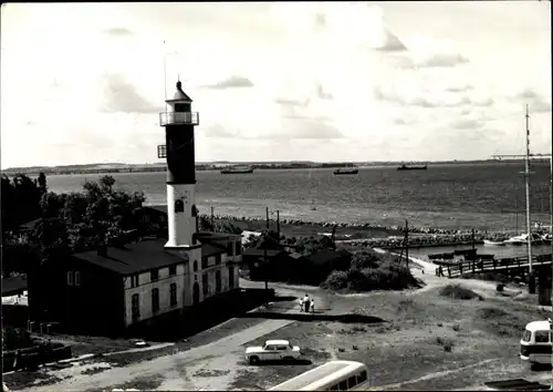 Ak Timmendorf auf der Insel Poel, Leuchtturm, Blick aufs Meer