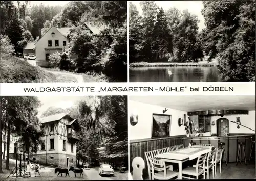 Ak Roßwein in Sachsen, Waldgaststätte Margaretenmühle