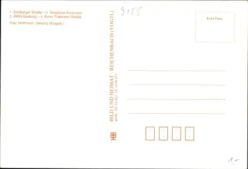 Ak Niederwürschnitz Erzgebirge, Stollberger Str., Arztpraxis, AWG Siedlung, Ernst Thälmann Str.