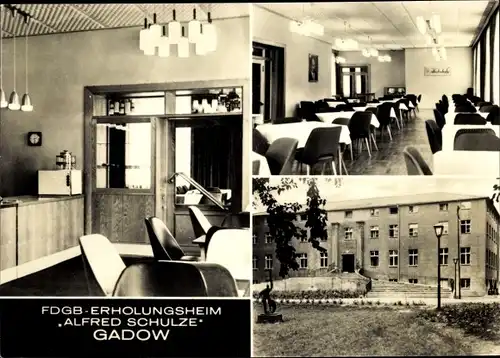 Ak Gadow Lanz in der Prignitz, FDGB Erholungsheim Alfred Schulze