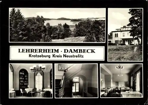 Ak Dambeck Kratzeburg in Mecklenburg, Lehrerheim