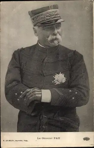Ak Le General Paul Pau, Portrait in Uniform, Orden