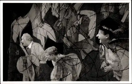 Ak Theaterschauspieler auf der Bühhne, Auftritt