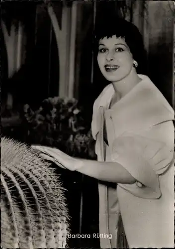 Ak Schauspielerin Barbara Rütting, Portrait