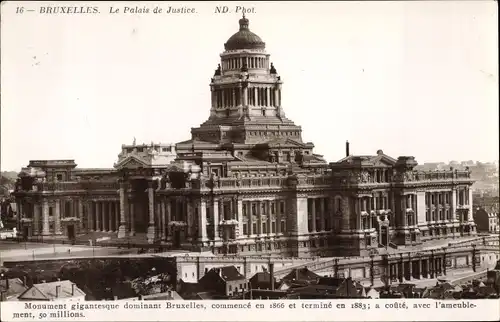 Ak Bruxelles Brüssel, Le Palais de Justice