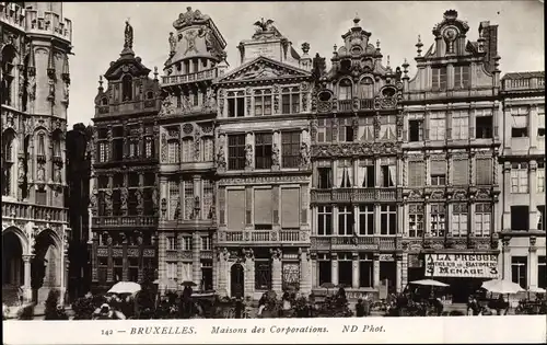 Ak Bruxelles Brüssel, Maisons des Corporations