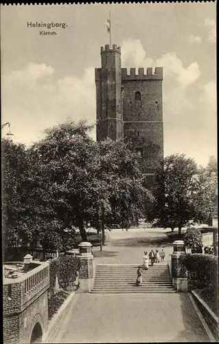 Ak Hälsingborg Helsingborg Schweden, Kärnan, Turm