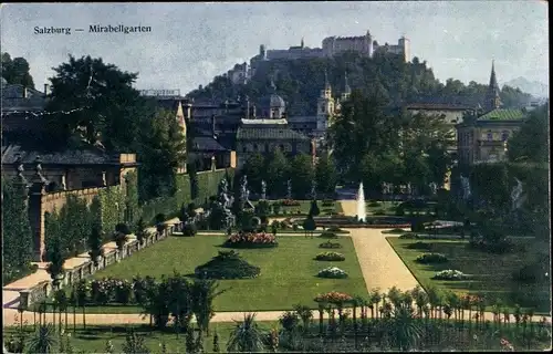 Ak Salzburg in Österreich, Mirabellgarten