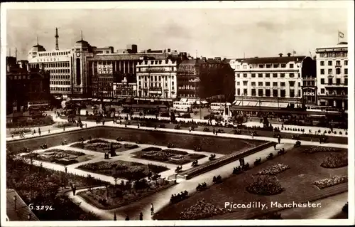 Ak Manchester England, Piccadilly