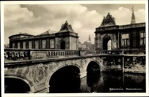Ak København Kopenhagen Dänemark, Marmorbrücke