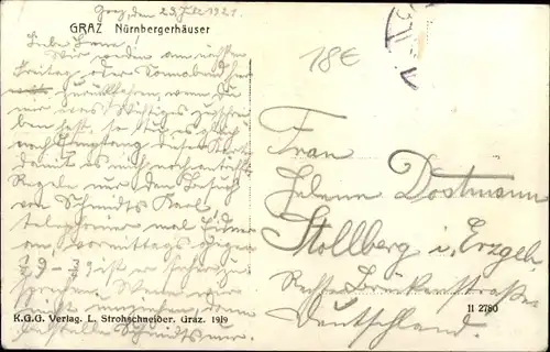 Ak Graz Steiermark, Nürnbergerhäuser