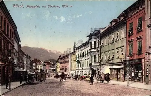 Ak Villach in Kärnten, Hauptplatz mit Görlitzen