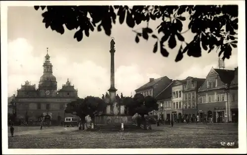 Ak Stříbro Mies Region Pilsen, Marktplatz