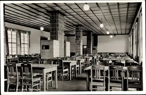 Ak Świebodzin Schwiebus Ostbrandenburg, Tiborlager, Innenansicht