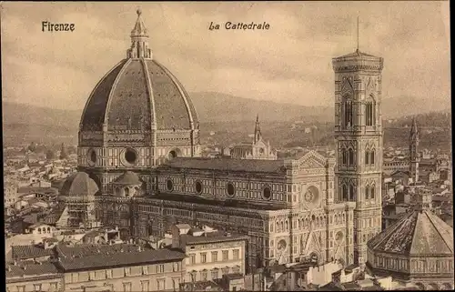 Ak Firenze Florenz Toscana, Kathedrale, Stadt