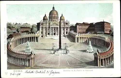 Ak Roma Rom Lazio, Basilica di S. Pietro in Vaticano