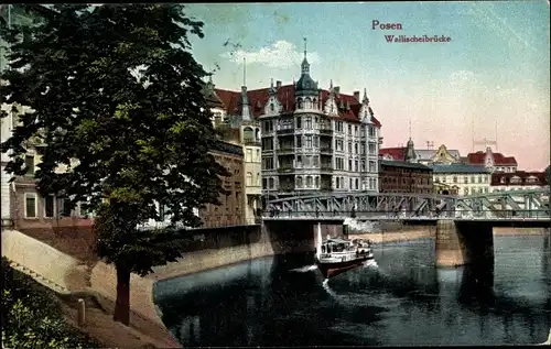 Ak Poznań Posen, Wallischeibrücke