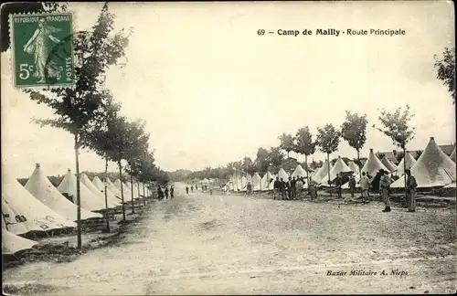 Ak Mailly le Camp Aube, Camp de Mailly