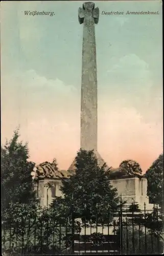 Ak Wissembourg Weißenburg Elsass Bas Rhin, Deutsches Armeedenkmal
