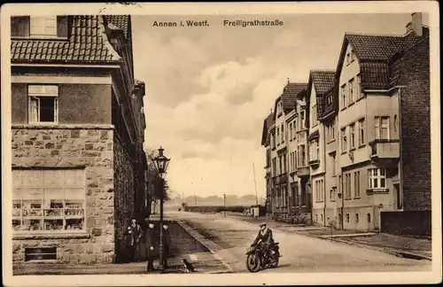 Ak Annen Witten an der Ruhr, Freiligrathstraße
