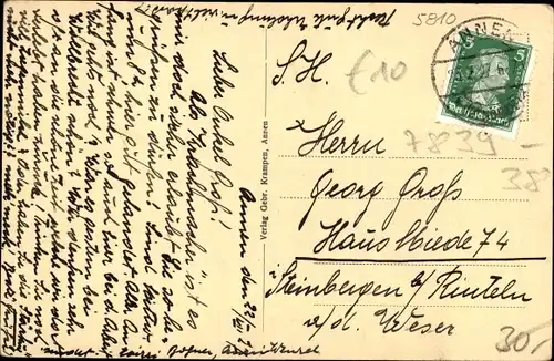 Ak Annen Witten an der Ruhr, Freiligrathstraße