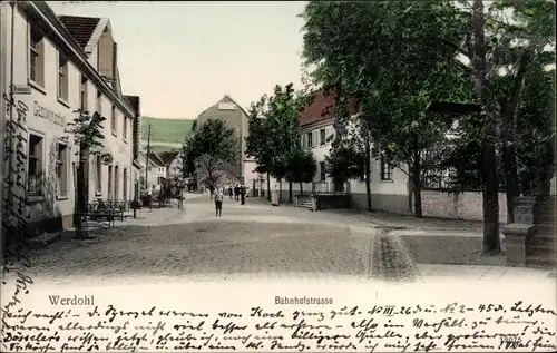 Ak Werdohl im Sauerland, Bahnhofstraße