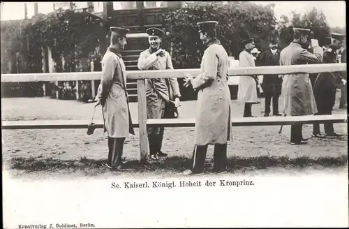 Ak Kronprinz Wilhelm von Preußen in Uniform