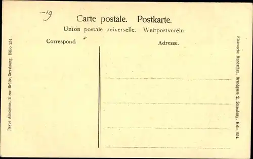 Ak Wolfisheim Elsass Bas Rhin, Ortspartie