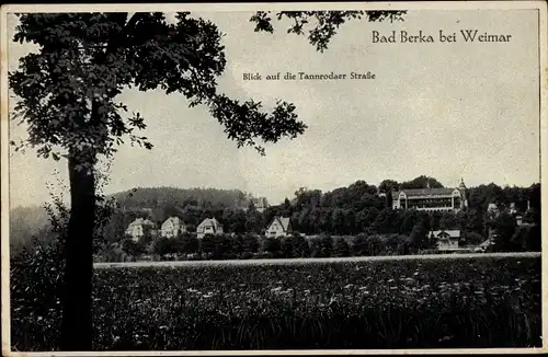 Ak Bad Berka in Thüringen, Tannrodaer Straße