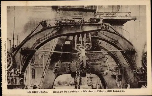 Ak Le Creusot Saône et Loire, Usines Schneider, Marteau Pilon