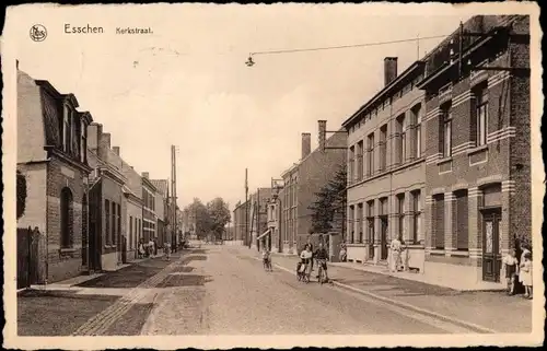 Ak Esschen Essen Antwerpen Belgien, Kerkstraat